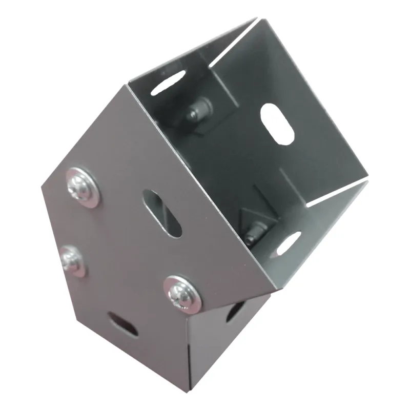 Derivación codo horizontal de 45 grados 100 X 100 mm, fabricado en lámina de acero al carbón