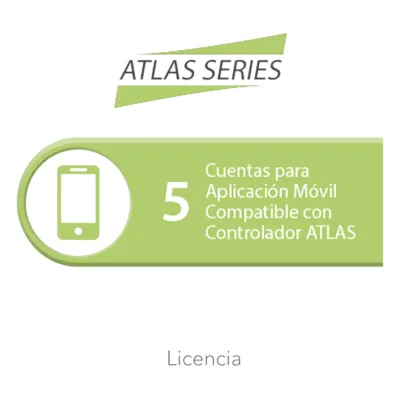 Licencia de 5 cuentas para aplicación Móvil compatible con controlador ATLAS