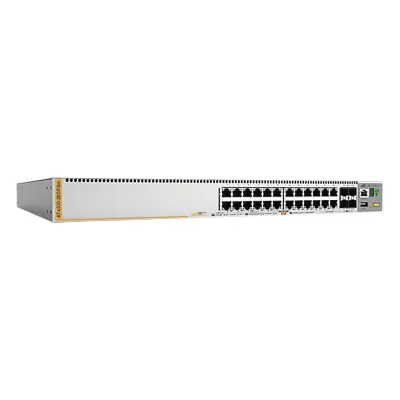 Switch PoE+ Stackeable Capa 3, 20 puertos 10/100/1000 Mbps + 4 x 100M/1G/2.5/5G-T + 4 puertos SFP+ 10 G, hasta 740 W, fuente redundante