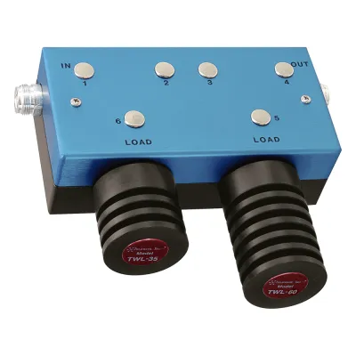Aislador Doble para 118-174 MHz, 70 dB de Aislamiento, Ajustable en ± 4 MHz, 100 Watt, N Hembras.