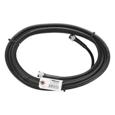 Jumper Coaxial con Cable Wilson-400 | Conector N Macho en los Extremos | 18.28 Metros (60 Pies) de Longitud