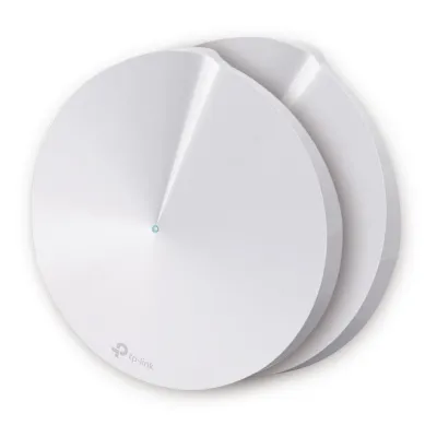 Kit 2 Routers Inalámbricos MESH Interior para Hogar / Doble Banda Wi-Fi 5 AC1300 Mbps / 2 Puerto Gigabit WAN/LAN / 4 Antenas Internas / Administración Mediante la App Deco (iOS, Android) / Protección HomeCare