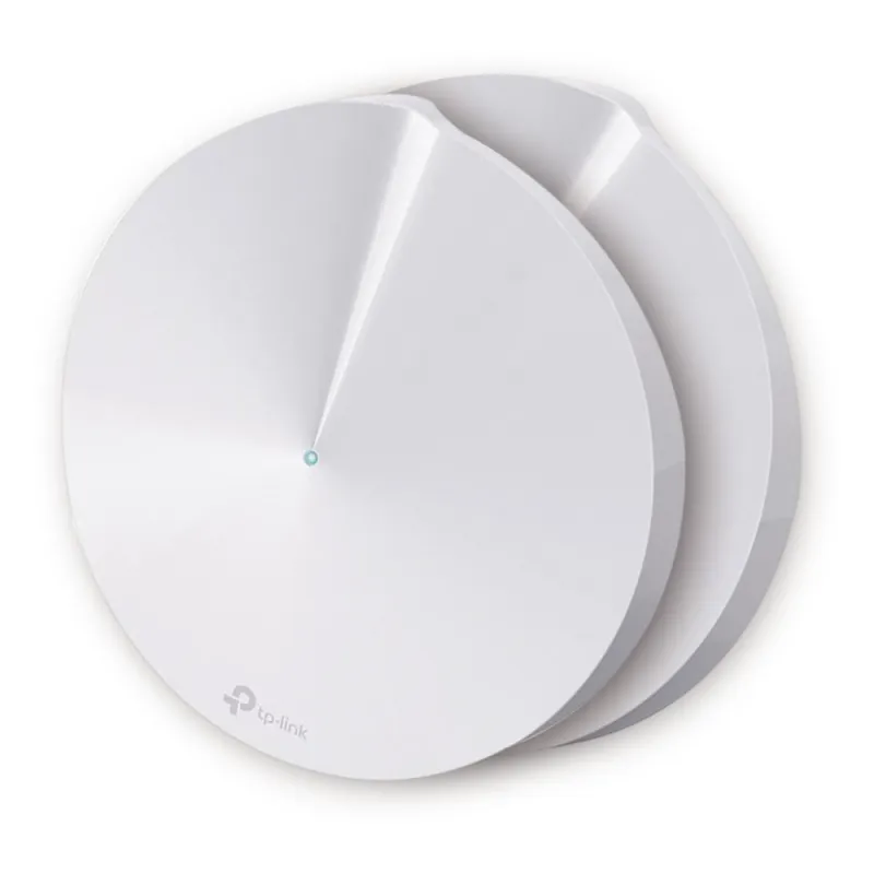 Kit 2 Routers Inalámbricos MESH Interior para Hogar / Doble Banda Wi-Fi 5 AC1300 Mbps / 2 Puerto Gigabit WAN/LAN / 4 Antenas Internas / Administración Mediante la App Deco (iOS, Android) / Protección HomeCare