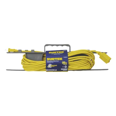 Extensión eléctrica de Uso Rudo 4 metros / 127 V CA 10 A Máximo / Color Amarillo.