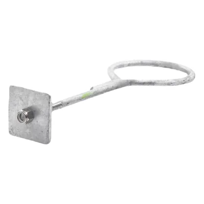 Ancla con Aro, largo: 40 cm. de 1/2" de espesor para Losa o Pared. Galvanizado por Inmersión.