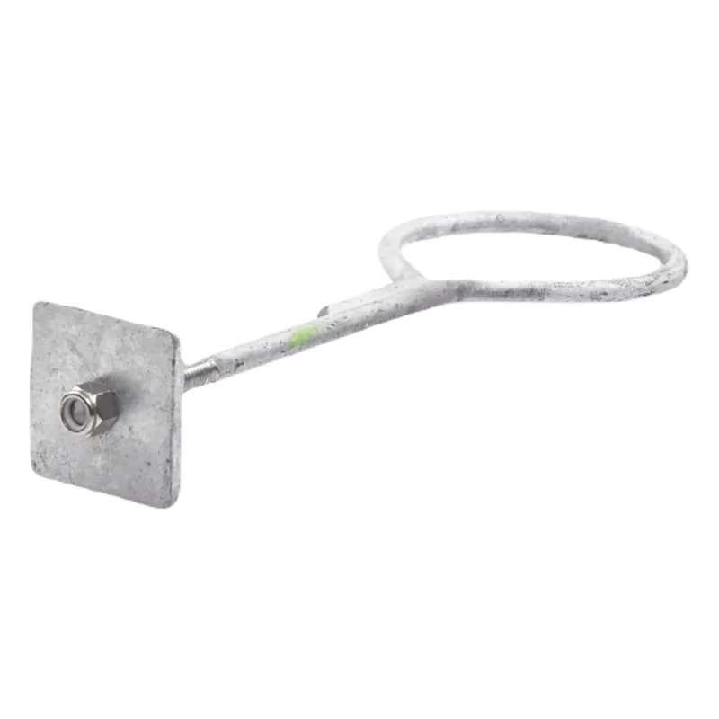 Ancla con Aro, largo: 40 cm. de 1/2" de espesor para Losa o Pared. Galvanizado por Inmersión.