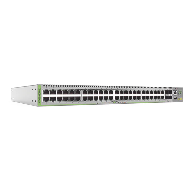 Switch Administrable CentreCOM GS980M, Capa 3 de 48 puertos 10/100/1000Mbps + 4 SFP Gigabit