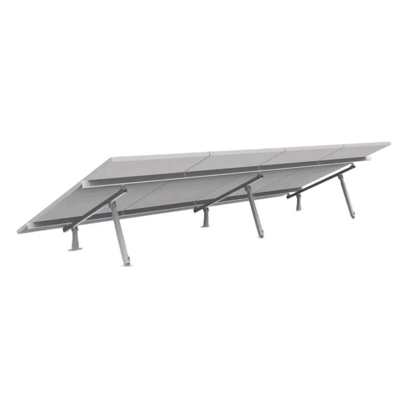 Montaje para Panel Solar, Riel "7" de 4200mm para Módulos con Espesor de 40mm, Velocidad de Viento Máx. 162km/h