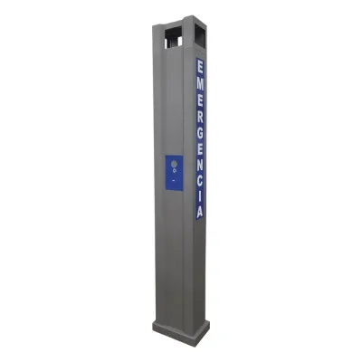 Gabinete tipo Torre para Sistema de Alerta Mediante Equipo Fanvil I12-N-01P y estrobo (No incluidos).