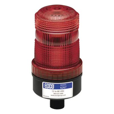 Mini baliza de LED color rojo montaje permanente SAE Clase III