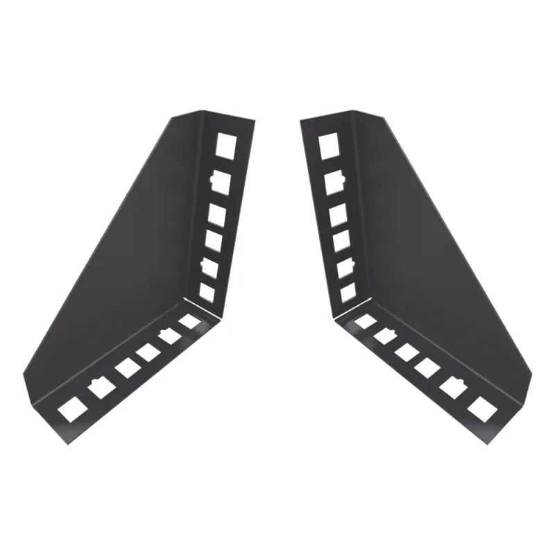 Par de Sujetadores para Instalación de Equipo Rackeable en Placa o Pared (hasta 2U), Puede soportar 10 Kg