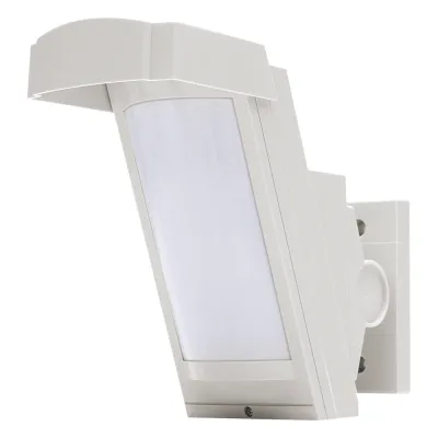 Detector PIR para Exterior / 12 m (39.4 ft) / 85° / Montaje 2.5-3 m / Cableado / Lógica Inteligente Antimascota / Doble Blindaje / Compatible Universal