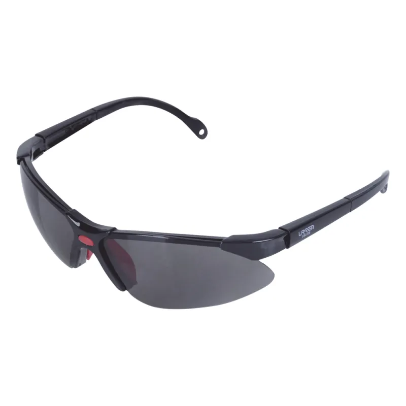 Lentes de seguridad modelo "Orión" negro, armazón de plástico.