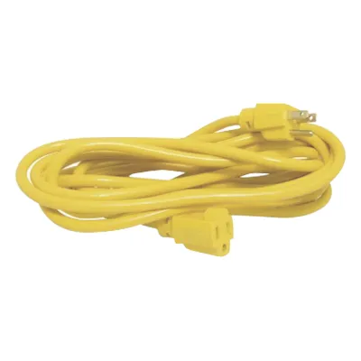 Extensión Eléctrica de Uso Rudo Aterrizada 30 metros / Color Amarillo.