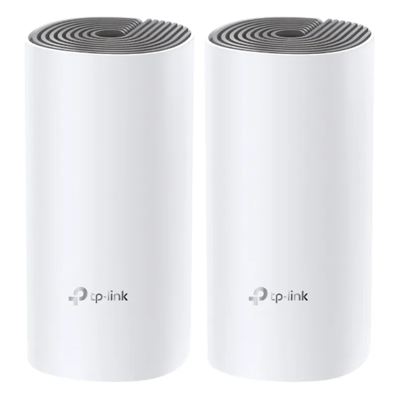 Kit de Router inalámbrico mesh Deco E4 para Hogar / Doble banda AC 1200 / 2 puertos 10/100 Mbps / Compatible con amazon alexa.