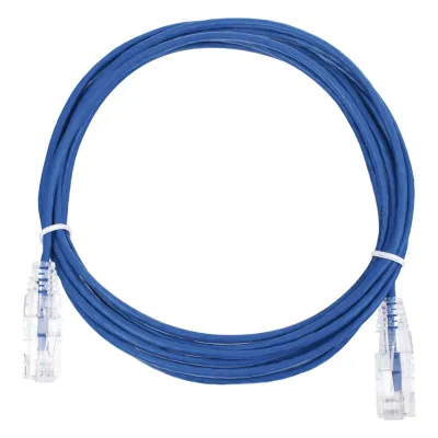 Cable de Parcheo Slim UTP Cat6 - 3 Metros (9.84 Pies) Azul Diámetro Reducido (28 AWG)