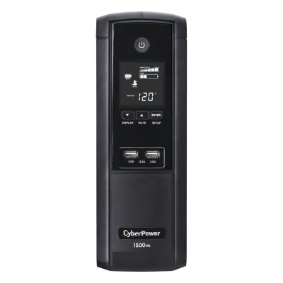 UPS de 1500 VA/900 W, Topología Línea Interactiva, Entrada 120 Vca NEMA 5-15P, Tipo Torre, Con 12 Tomas NEMA 5-15R, 5 años de garantía