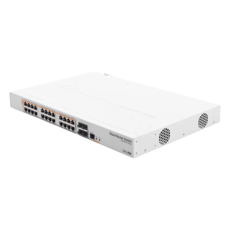CRS328-24P-4S+RM - 24 port Gigabit Ethernet router/switch with four 10Gbps SFP+