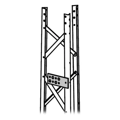 Guía Simple para Guiado de Cableado de Comunicación. Compatible con línea TITAN. Incluye Tornillo, Tuerca y Arandela.