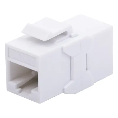 Acoplador UTP Cat6A Hembra RJ45 a RJ45 Hembra Color Blanco