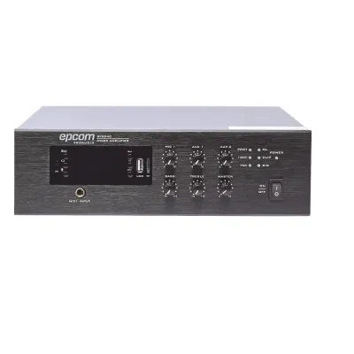 Mini Amplificador de Audio Mezclador | 240W RMS | Sistema 70/100V | MP3 | Tuner | Bluetooth | Musica ambiental y Voceo