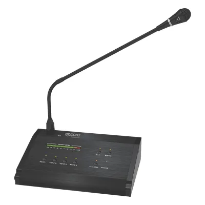 Micrófono a Distancia de 4 Zonas para Sistema de Voceo SF4240MP | No compatible con SF4240UC o SF2240UC