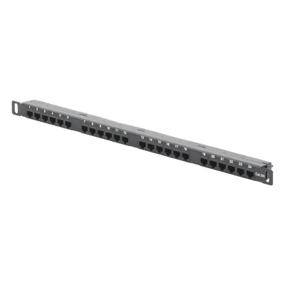 Panel de Parcheo de Impacto (110) sin Blindaje de 24 Puertos Cat6A