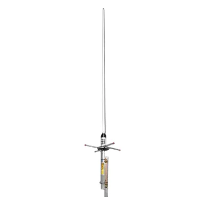 Antena Base Doble Banda, Fibra de Vidrio, VHF 144-148 MHz /UHF 440-450 MHz, 6 dB de ganancia