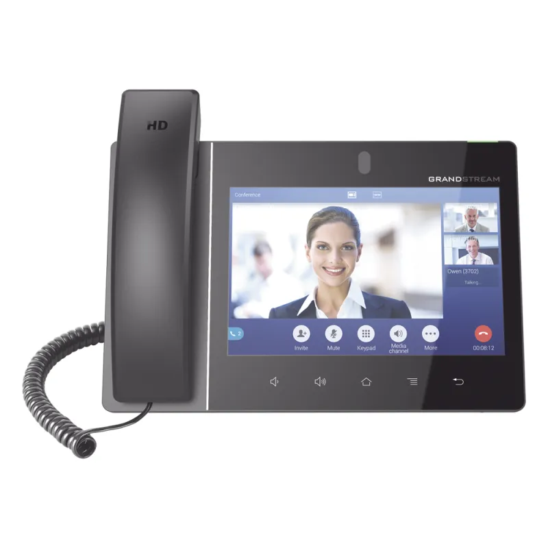 Video teléfono IP empresarial Android con pantalla táctil (1280x800) hasta 16 líneas y 16 cuentas SIP
