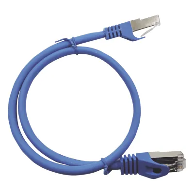 Patch Cord Cat6A 10G Blindado 1.0 Metro (3.28 Pies) Azul