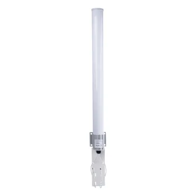 Antena Omnidireccional en 2.4 GHz, Rango de Frecuencias (2.3 - 2.5 GHz), Ganancia de 10 dBi, Doble Polaridad MIMO 2x2, Incluye Jumpers