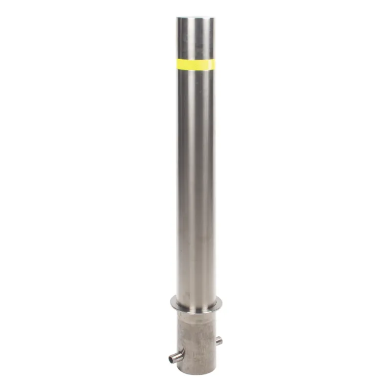 Bolardo Fijo de Acero Inoxidable de 900 mm de Altura / Ideal para aplicaciones delimitaciones de automóviles