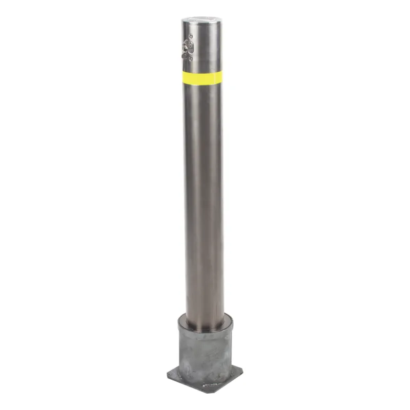 Bolardo Desmontable de Acero Inoxidable de 900 mm de Altura / Ideal para aplicaciones de delimitaciones vehiculares y peatonales