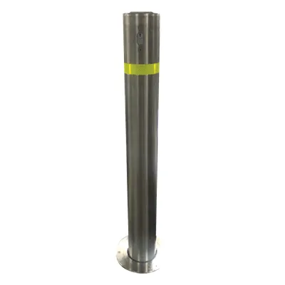 Bolardo retráctil de Acero Inoxidable de 900 mm de Altura / Ideales para delimitación vehicular y peatonal