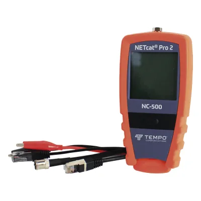 Probador Profesional para Cable UTP, STP y Cable Coaxial (NETcatÆ Pro2) con Pantalla Táctil Retroiluminada