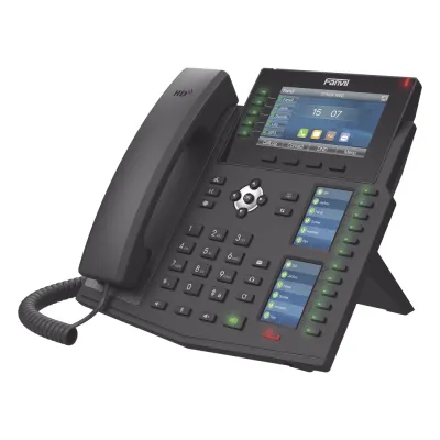 Teléfono IP Empresarial con Estándares Europeos, 20 lineas SIP con pantalla LCD a color, 60 teclas DSS/BLF, puertos Gigabit, IPv6, Opus , PoE/DC