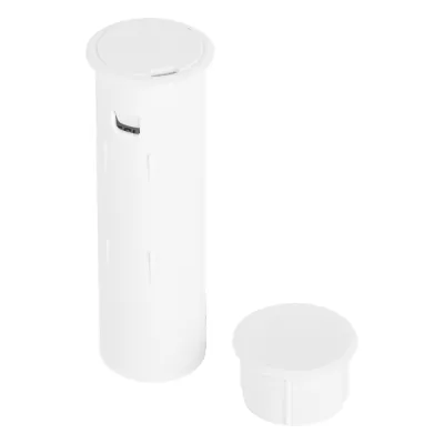 Sensor Magnético Inalámbrico para Empotrar / Invisible en Puerta Cerrada / Gap 2.54 cm / 345 MHz / Batería 5 Años / Diseño Cilíndrico Discreto