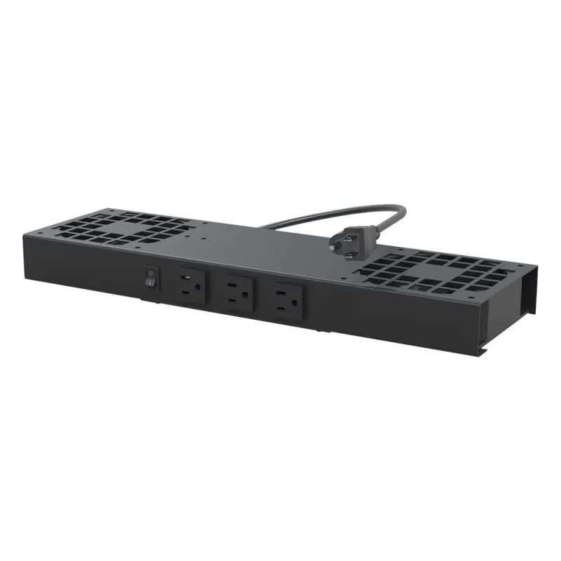 Kit de 2 Ventiladores (12 x 12 cm) con 3 Tomas de Corriente 110 Vca/50 Hz con Clavija