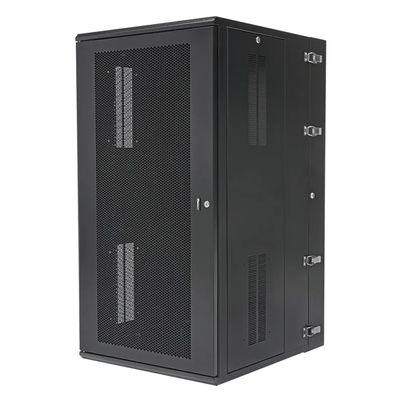 Gabinete PanZone de Montaje en Pared, de 19in, Puerta Ventilada, 26 UR, 762mm de Profundidad, Color Negro