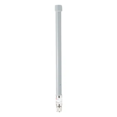 Antena Omnidireccional, mayor distancia de transmisión y recepción de señal en 360º, Doble banda de 2.4 / 5 GHz, Ganancia de 9 dBi, Conector N-macho, Adecuada para entornos exigentes