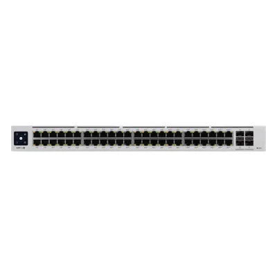 UniFi Switch USW-Pro-48-POE Gen2, Capa 3 de 48 puertos PoE 802.3at/bt + 4 puertos 1/10G SFP+, 600W, pantalla informativa