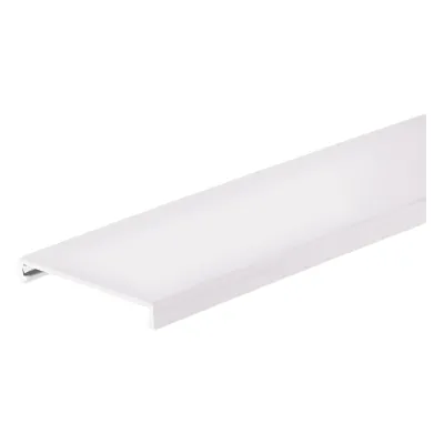 Tapa para Canaleta Ranurada, de 57.2 mm de Ancho, 1828.8 mm de Largo, Color Blanco