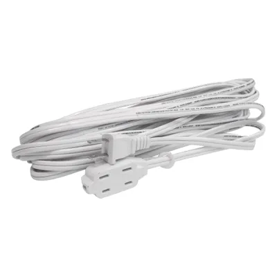 Extensión Eléctrica Doméstica de 8 metros / 127 V CA 8 A Máximo / Color Blanco.