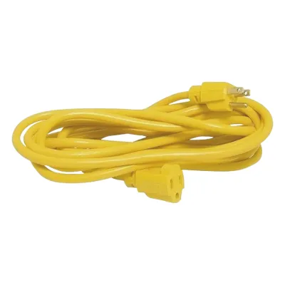 Extensión Eléctrica de Uso Rudo Aterrizada 2.4 metros / 127 V CA 10 A Máximo / Color Amarillo.