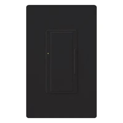 Atenuador de pared Maestro PRO LED+ para sistemas RadioRA 2 y RA2 Select, 120 V, 250 W en LED/CFL o 500 W incandescente, fase seleccionable y neutro opcional, color Midnight