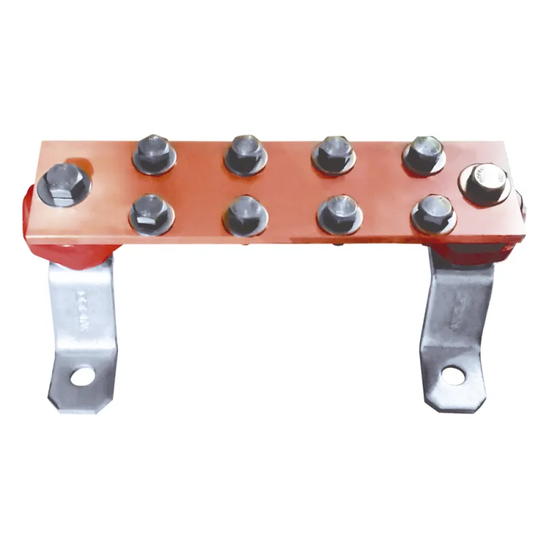 Barra Unión Muro 1000A / Cobre 100% / Montaje Incluido / Aisladores Rojos / EIA-TIA-BICSI / TMGB-TGB
