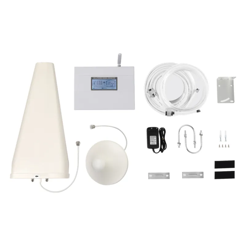 Kit Amplificador de Señal Celular DOBLE banda de frecuencia / Mejora las llamadas convencionales / Soporta los datos de las tecnologías 2G y 3G de TELCEL, AT&T y MOVISTAR / Cubre hasta 600 m².