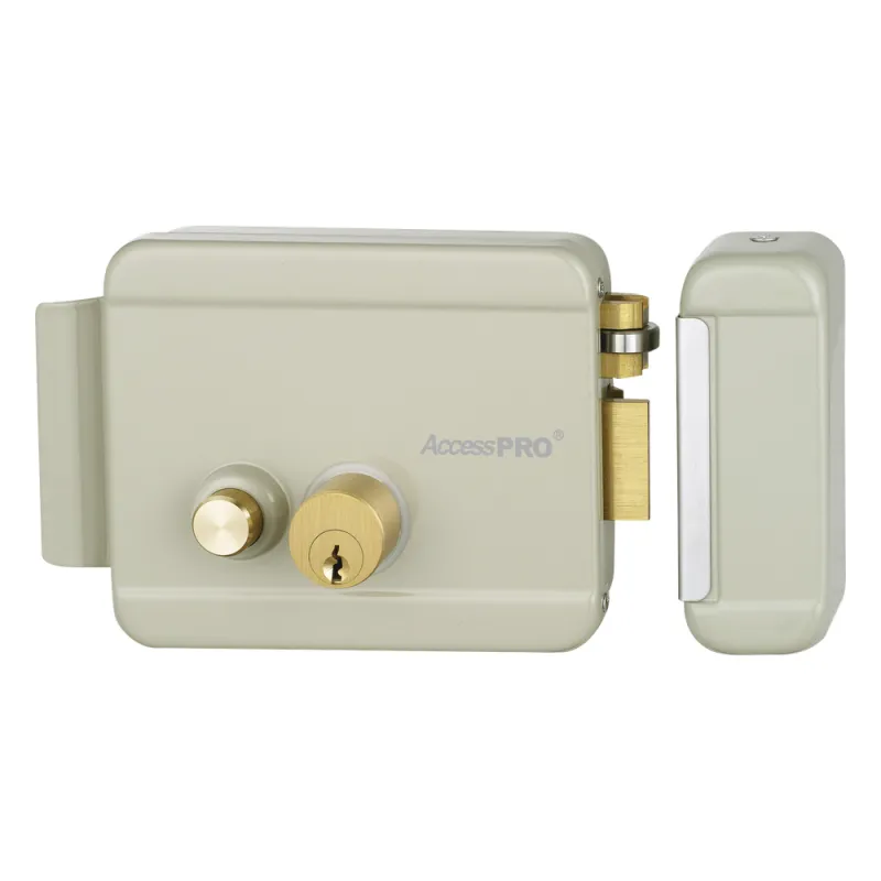 Cerradura Eléctrica con Botón de Salida/ Incluye Llave / Exterior / Derecha