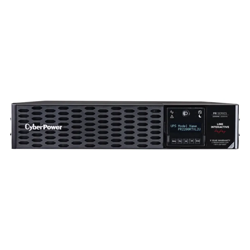 UPS de 2200 VA/2200 W, Topología Línea Interactiva, Entrada 120 Vca NEMA L5-30P, Onda Senoidal Pura, Torre o Rack 2 UR, Con 8 Tomas NEMA 5-20R