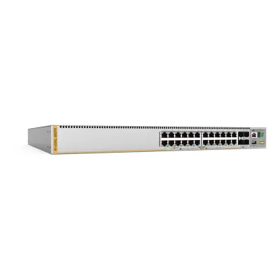Switch Inteligente Empresarial para Distribución, PoE+, Stackable, Capa 3, 24 puertos Gbps + 4 puertos SFP+ 10 G, 740 W, Doble fuente PSU, Serie x530L